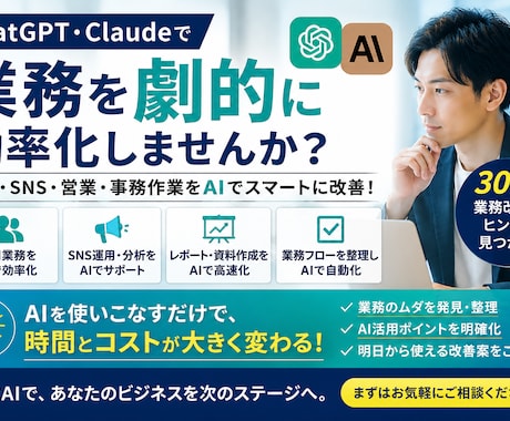 生成AIで業務改善を支援します イメージ1