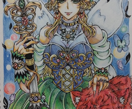 手描きで一枚絵書きます 一次創作、版権はガイドラインにのっ取り制作させて頂きます。 イメージ2