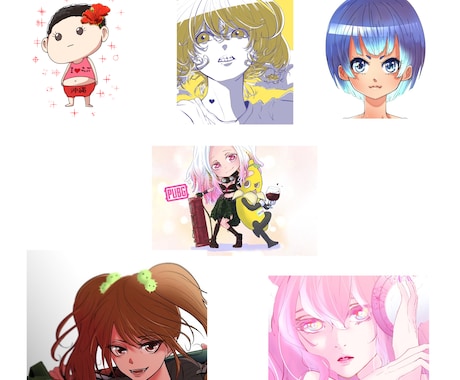 イラスト描きます デジタルで人物中心のシンプルなイラスト描きます。 イメージ2
