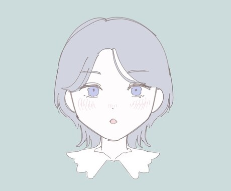 女の子のイラスト描きます ゆるっとした雰囲気のイラストアイコン等におすすめです！ イメージ2