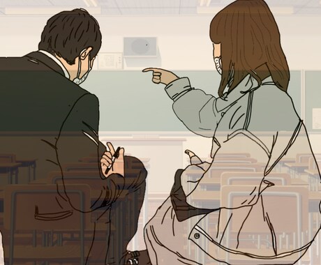 丁寧⭐︎線画描きます 丁寧に、迅速にあなただけの写真を作成致します！ イメージ1