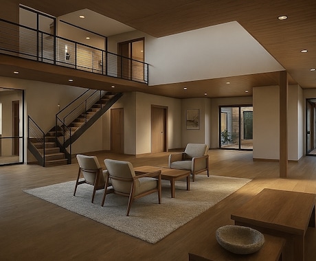 間取り図から内観パースを高速作成します 建築士×AIでラフからでもすばやく可視化 イメージ1