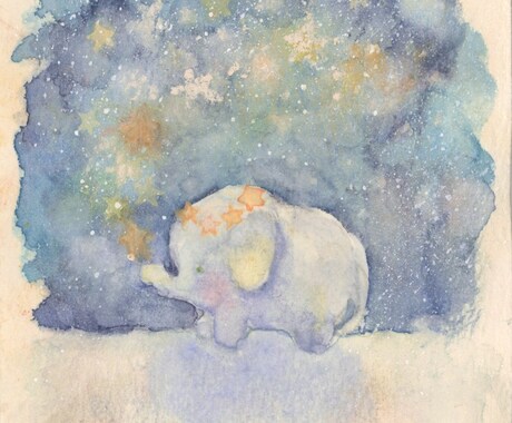 原画でお届け ₊ やわらかい水彩イラスト描きます ⌜ アナログの 世界にひとつだけの水彩ポートレート ⌟ イメージ2