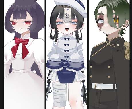 TRPGやSNSアイコン等に使える立ち絵制作します キャラクターの個性が活きる可愛い立ち絵が得意です イメージ1