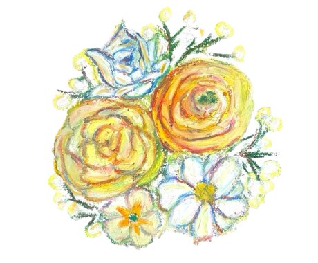 思いを届ける花束を描きます あなただけの花束を描きます　(データ納品/原画も可) イメージ1