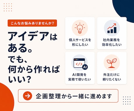 AI開発で自社サービスやツールを形にします 自分たちで作り、育てられる開発を伴走支援 イメージ2