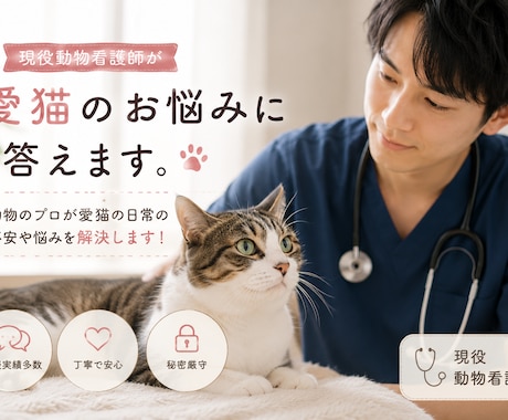 現役動物看護師が愛猫のお悩みに答えます イメージ1