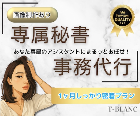 専属秘書・アシスタント♡あなたに寄り添います 【画像制作あり】事務作業などまるっとお任せください！ イメージ1