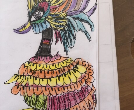 イラスト製作します 心を込めて孔雀のイラスト製作します イメージ2