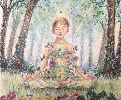 手描きの優しい色合いでイメージ画お描きします あなたのガーディアンスピリットを描いて夢を叶えます イメージ2