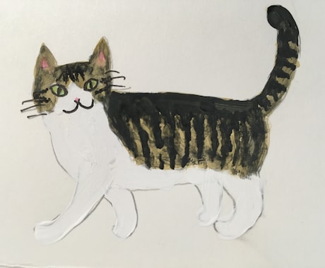 猫ちゃんのイラスト描きます あなたの愛猫をちょっとオシャレなイラストにいたします！ イメージ1