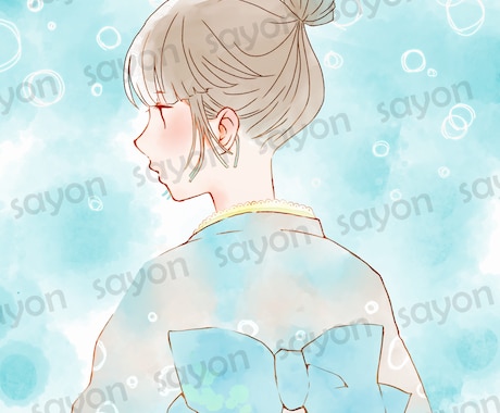 イラスト多数/和装女性のアイコンを販売しています ダウンロードするだけ♪/和装女性シリーズ イメージ1