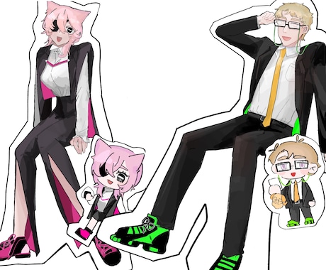 貴方の立ち絵を描きます TRPGなど可愛い立ち絵はいかがですか？ イメージ1
