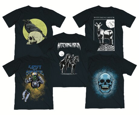 メタル/ダークアートのTシャツデザインします バンドTシャツは勿論、他の用途でもご使用いただけます イメージ2