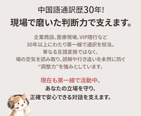 日本人通訳者が中国語ビデオチャット通訳を行います 【個人利用】業界30年のベテランがあなたの生活のお手伝い！ イメージ2