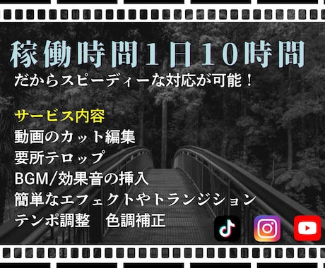 10分以内の動画編集を5000円から承ります 素材提供なしも可能　スピーディーな対応 イメージ2