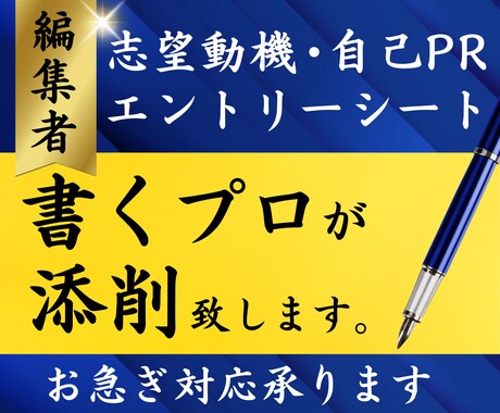 元編集者【書くプロ】が志望動機や自己PRを磨きます あなたの文を添削【お急ぎ対応可】エントリーシートもOK！ イメージ1
