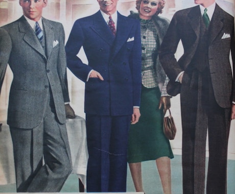 戦前 1930年代風の背広の仕様書を作ります 戦前風、1930年代風のスーツ