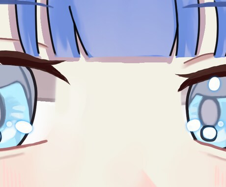 ヘッダー用 目を強調したイラストをお描きします 使用プラットフォームをご記載ください。 イメージ2