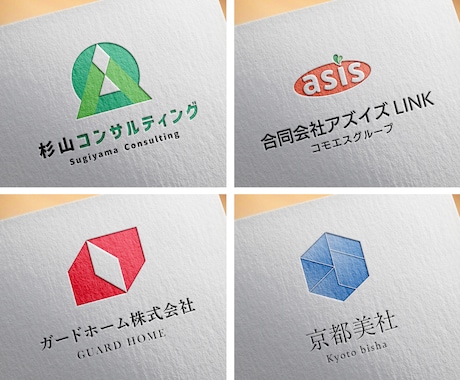 フラットでミニマルな会社ロゴを作成します 初めてロゴ作成される方も、親切・丁寧に対応致します イメージ1