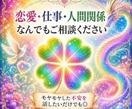 魂へ直接アクセス◎視えたままを霊視鑑定します 恋愛・仕事・人間関係なんでも◎まず話してみたいも大歓迎◎ イメージ1