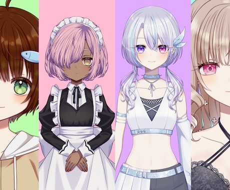 VTuber向け！Live2Dモデルを作ります イラスト制作・モデリングが難しそうという方向け！ イメージ2