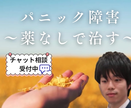 パニック障害を薬なしで克服した僕が相談に乗ります 一人で悩まないでください！　良くなるまで優しくサポートします イメージ1