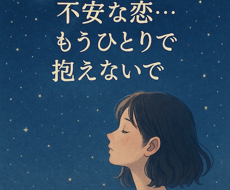 不安な気持ちどうしたらいい？恋の行方占います 不安が消えない、マッチングアプリで出会った恋愛！不安な恋愛！ イメージ1