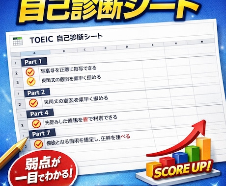 TOEICの伸び悩み原因を可視化しサポートします 頑張っているのに、なぜ伸びない？を見える化します イメージ1