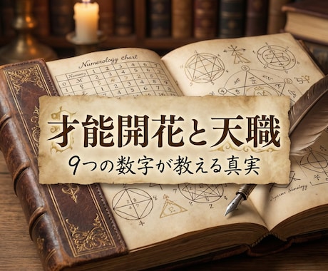 数秘術☆才能と天職を特定｜自分の取扱説明書作ります 生き辛さは「活かし方」を知らないだけ。強みを知れば解決します イメージ2