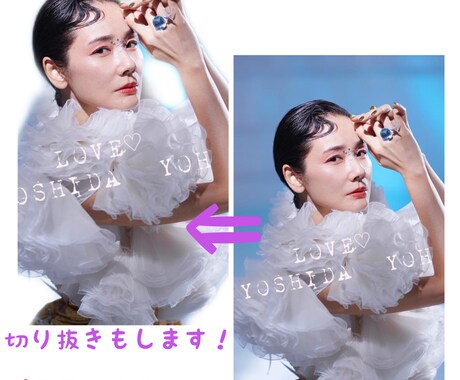 画像に名前などを入れて 画像を加工します オシャレに仕上げます！(❁´ω`❁) イメージ2
