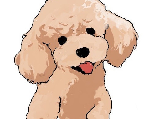 あなたのペットを可愛いイラストにします シャツやお散歩バッグ等グッズ化の相談も可能 イメージ1
