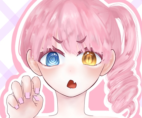 アイコンのイラスト依頼募集しております 中学生が可愛い系の女の子イラストを描きます！ イメージ1