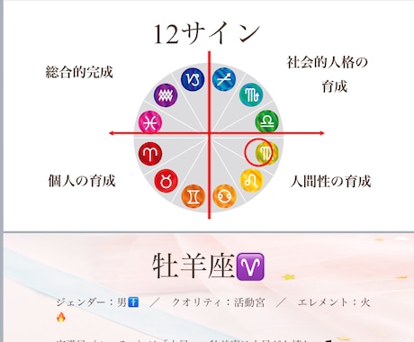 初心者向け！ホロスコープ講座します 初級！ホロスコープ小学校～占星術読解力を楽しくマスター！～ イメージ2