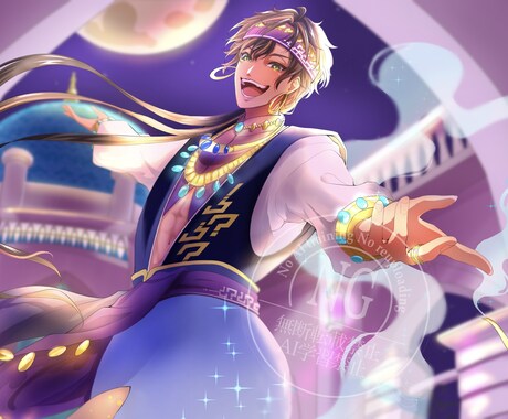 サムネイルや動画に！煌びやかなイラスト作成します グッズ・立ち絵・動画など幅広く対応させていただきます！ イメージ2