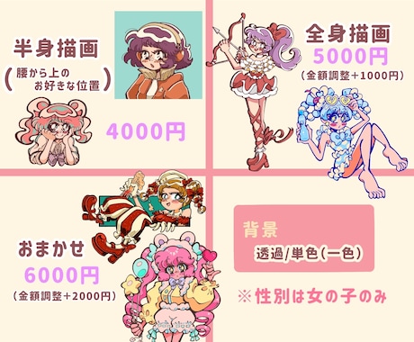 レトロポップでかわいい女の子描きます アイコン、ヘッダー、動画のサムネ、趣味・鑑賞用等など！ イメージ2
