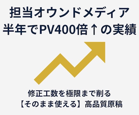 プロFPディレクターが高品質なSEO記事を作ります PV400倍実績｜修正指示や品質管理のコストを削減 イメージ2