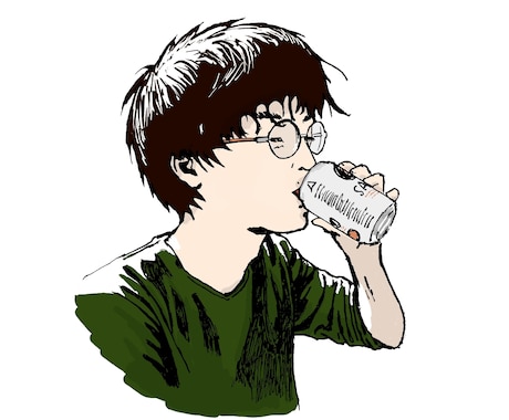 リアル寄り、ややマンガ調の似顔絵描きます 線画をベースに明るい着色でさっぱりした絵に仕上げます イメージ2