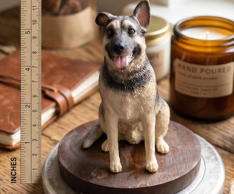 愛犬・愛猫を写真から立体フィギュアにします 写真をお送りいただくだけ。毛色も表情もそっくりに。 イメージ1