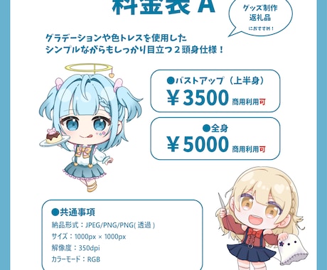 商用使用◎ SDキャライラスト描きます 配信やグッズの制作に、かわいいミニキャラはいかがでしょうか？ イメージ2