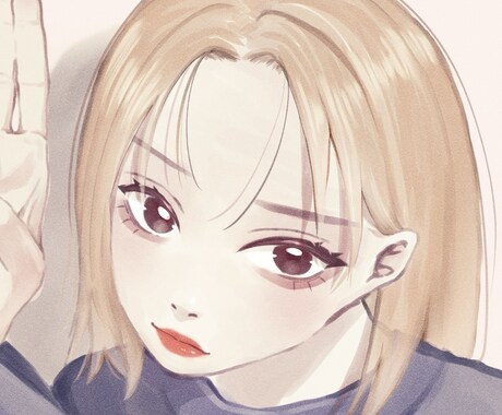アイコンやヘッダーのイラストを制作いたします キャラ・似顔絵など雰囲気のあるイラストをお届けします！ イメージ2