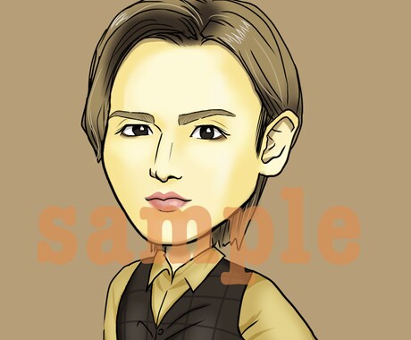 オリジナル似顔絵描きます SNSアイコン　待ち受けに　LINE イメージ1