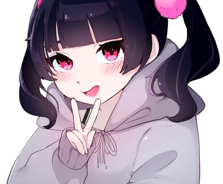 可愛い女の子描きます 有料オプションなし！SNSアイコン、動画用イラスト等 イメージ2