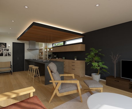 住宅の内観パースを作成します 住宅の内観パースを高品質でご提供します【戸建て・マンション】 イメージ2