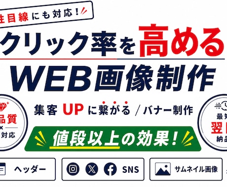 バナーデザイン制作から広告の企画提案まで対応ます 伝わるデザインで集客をサポートします イメージ2