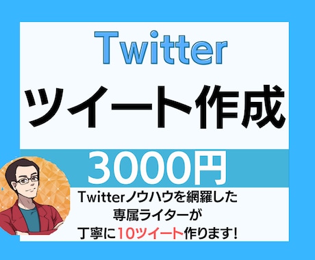 Twitterのツイートをあなたに代わり作成します ツイート作成のプロが文章代行します！ イメージ1