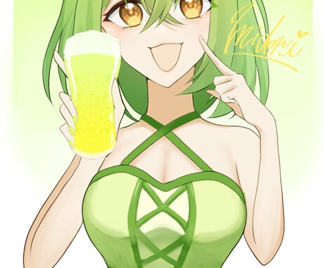 可愛い女の子の絵を描きます 女の子の一枚絵からキャラクターデザインまで承ります イメージ1