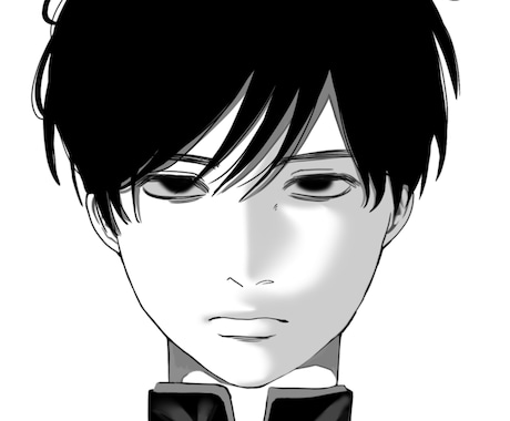 白黒のイラスト、アイコンを描きます イメージ1