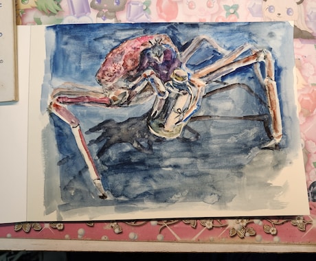 空想アクアリウムの幻想的な絵画を作ります ご希望やモチーフに沿って唯一無二のアクアリウムを描きます。 イメージ2