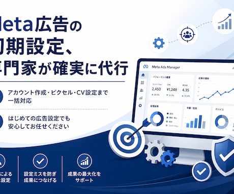 Meta広告の初期設定をサポートします イメージ1
